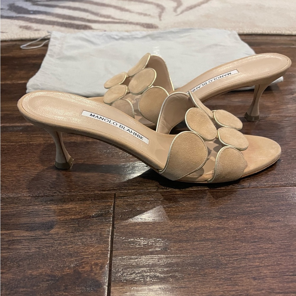 Manolo Blahnik
Haribal circle-strap sandals